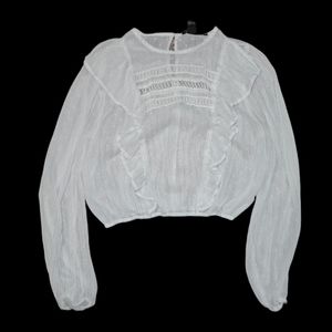 NWOT Adorable White Blouse